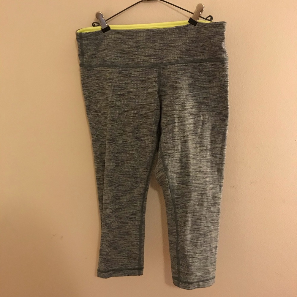 Gray and Yellow Lululemon Leggings